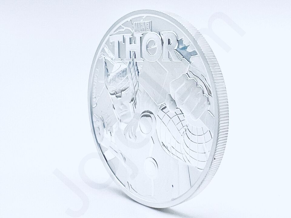 2018 Tuvalu Marvel Comics Thor 1 oz .999 Silver BU Coin ~ Only 50,000 Minted