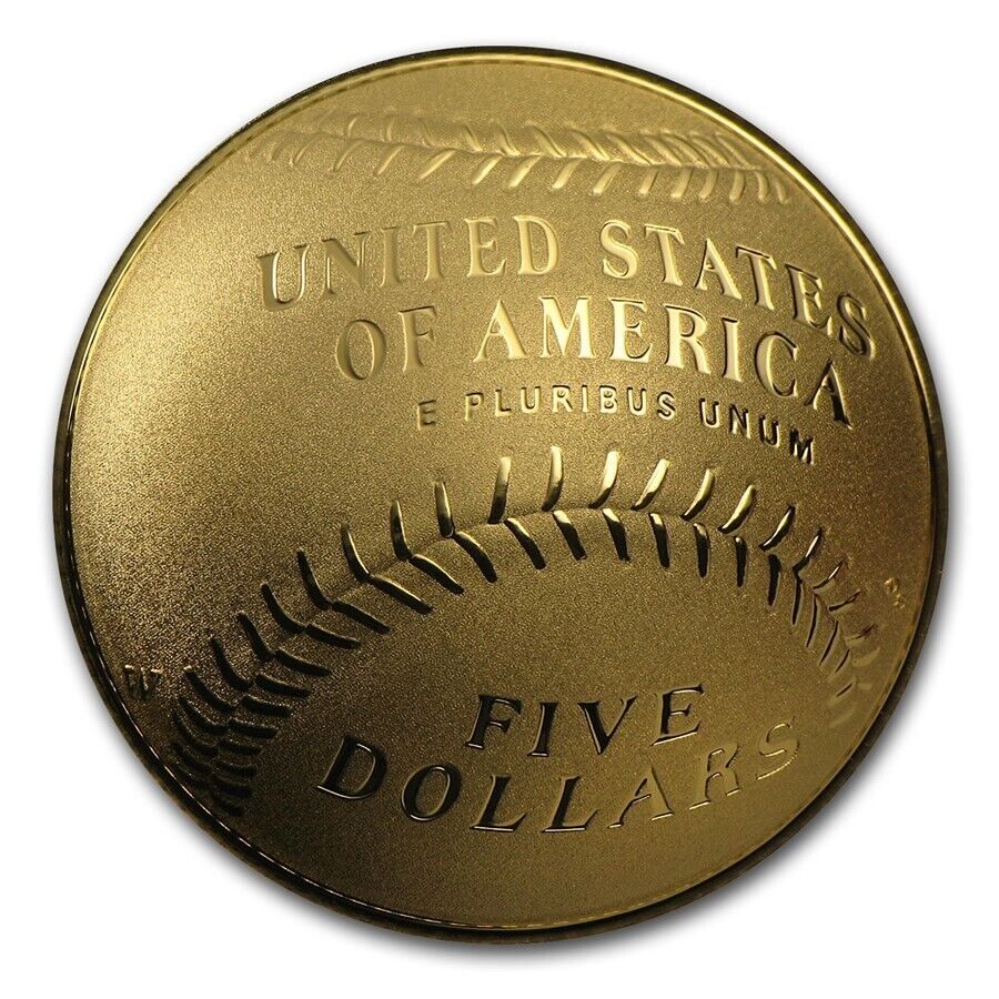 2014 National Baseball Hall of Fame Proof $5 Gold Coin w/OGP & COA