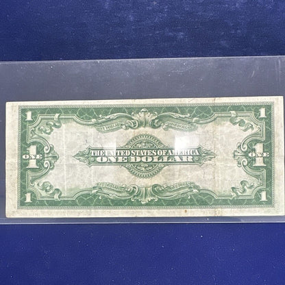 1923 $1 Dollar Silver Certificate Large Size Note Blue Seal Horse Blanket