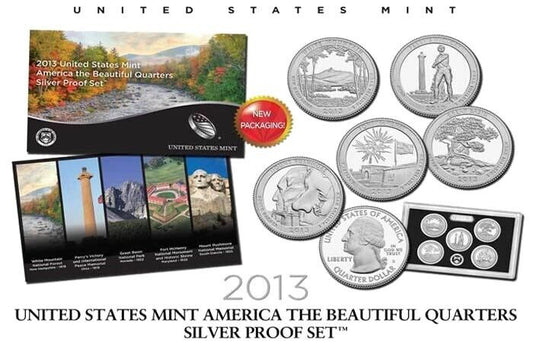 2013-S Silver Quarter ATB Proof Set (OGP/COA)