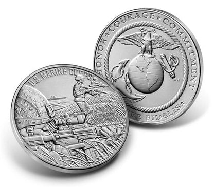 U.S. Marine Corps One-Ounce Silver Medal