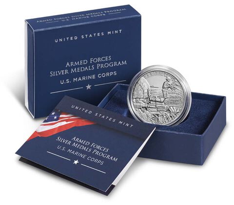 U.S. Marine Corps One-Ounce Silver Medal