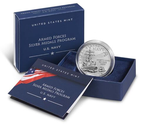U.S. Navy One-Ounce Silver Medal
