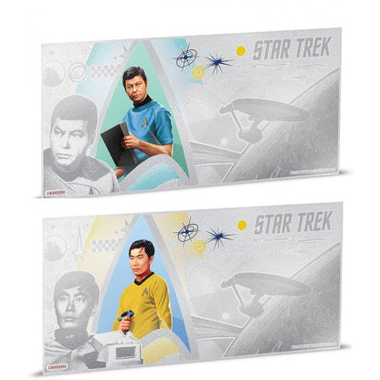 2018 - Niue 1 dollar 2018 Star Trek Coin Note 7-coin note collection™ - 5 gr silver foil with album