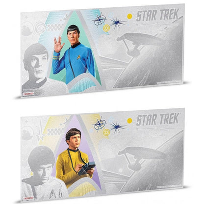 2018 - Niue 1 dollar 2018 Star Trek Coin Note 7-coin note collection™ - 5 gr silver foil with album