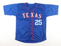 Rafael Palmeiro Signed Jersey Inscribed - (JSA) - Texas Rangers