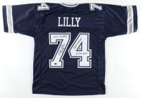 Bob Lilly Signed Jersey Inscribed "HOF '80" and Multiple Inscriptions