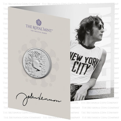 2025 John Lennon Five Pound Crown Brilliant Uncirculated Music Legends Coin