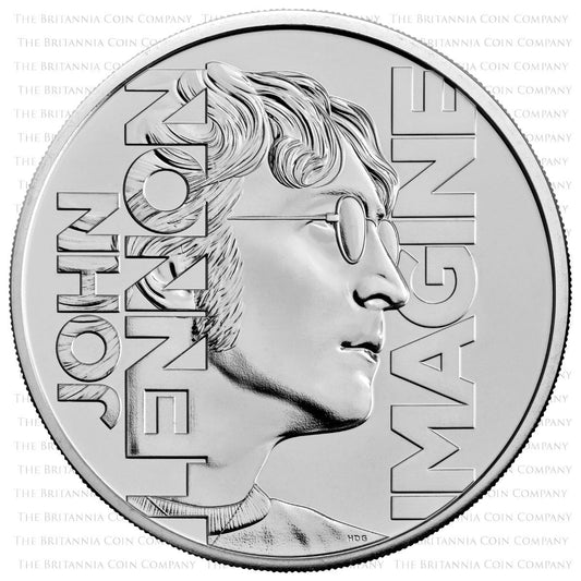 2025 John Lennon Five Pound Crown Brilliant Uncirculated Music Legends Coin