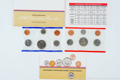 1986 U.S. Uncirculated Coin Sets