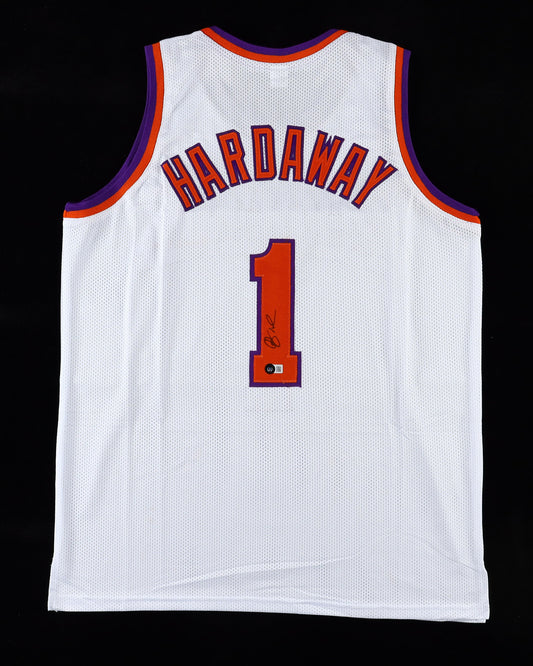 Penny Hardaway Signed Jersey (Beckett)-Phoenix Suns-White