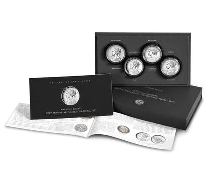 2017 - American Liberty 225th Anniversary Silver Four-Medal Set