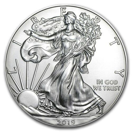 2019 Silver Eagle Roll- CH-GEM BU-American Eagle Dollars