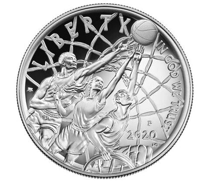 2020 Basketball Hall of Fame Proof Silver Dollar