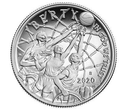 2020 - Basketball Hall of Fame Proof Clad Half Dollar