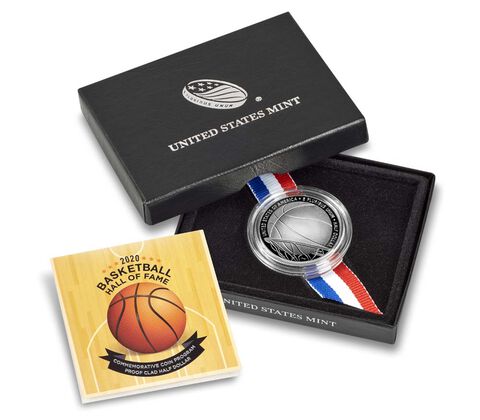 2020 - Basketball Hall of Fame Proof Clad Half Dollar