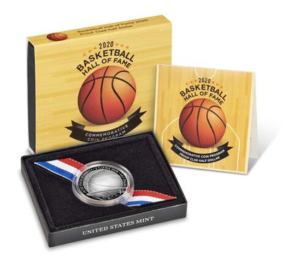 2020 - Basketball Hall of Fame Proof Clad Half Dollar