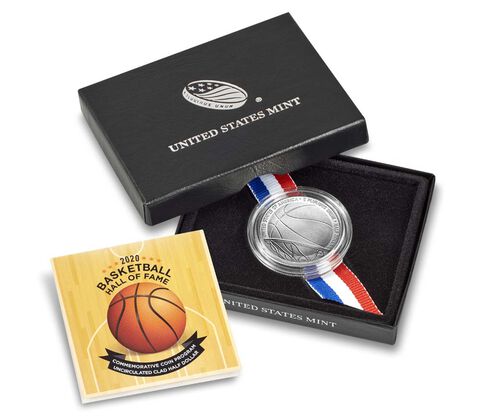 2020 - Basketball Hall of Fame Uncirculated Clad Half Dollar