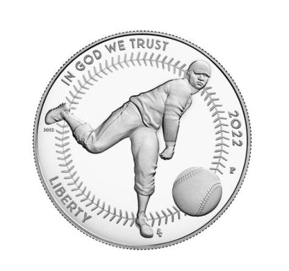 2022 - Negro Leagues Baseball Proof Silver Dollar