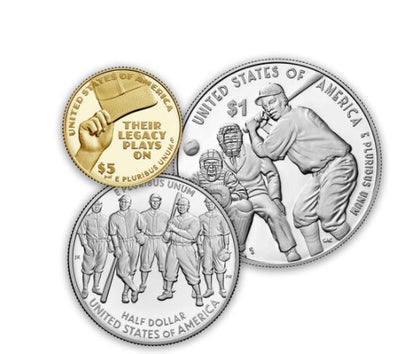 2022 - Negro Leagues Baseball Three-Coin Proof Set