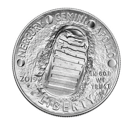 2019 Apollo 11 50th Anniversary Uncirculated Silver Dollar