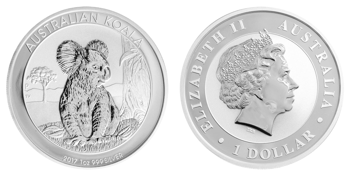 2017-P $1 Silver Australian Koala 1 oz Brilliant Uncirculated