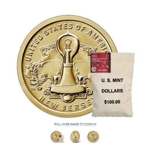 2019 - American Innovation $1 Coin Bags - New Jersey