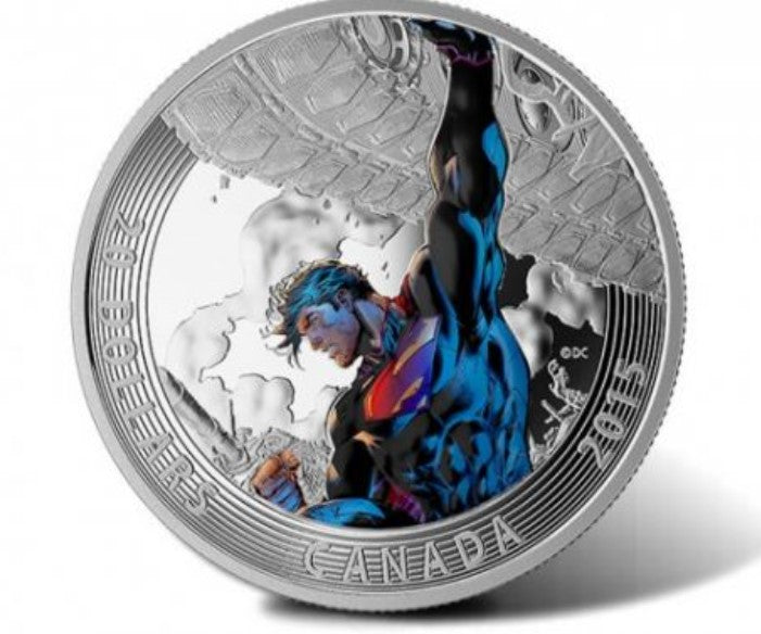 2015 Canada $20 Superman Silver Proof Coin