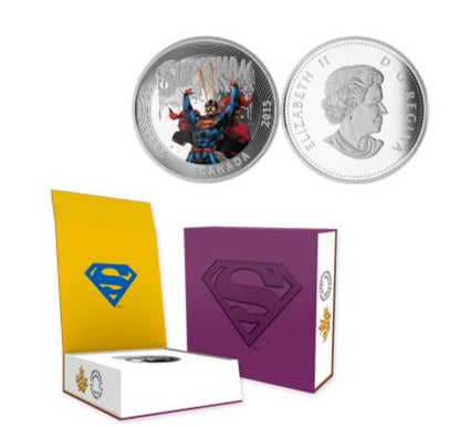 2015 Canada $20 Superman Silver Proof Coin