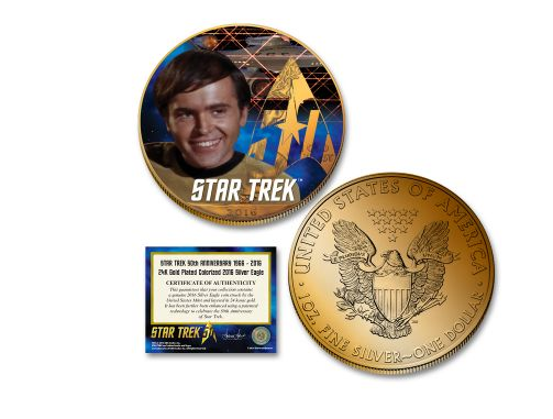 2016 - Star Trek 24K Gold Plated Colorized Silver Eagles