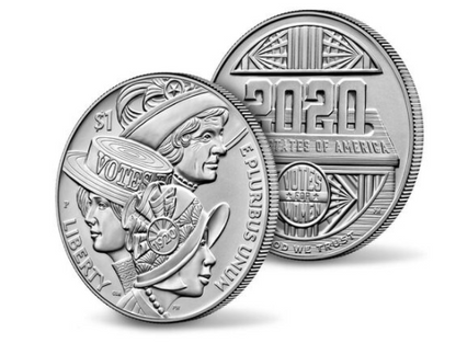 2020 - Women's Suffrage Centennial Proof Silver Dollar and Medal Set