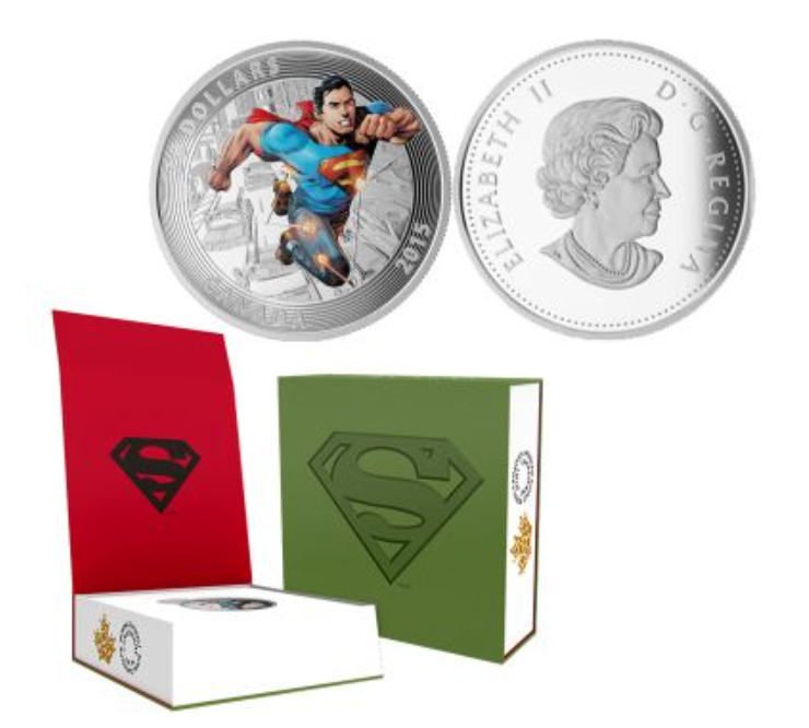 2015 Canada $20 Superman Silver Proof Coin