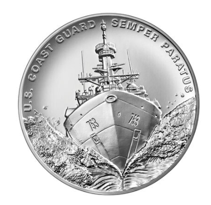 U.S. Coast Guard 2.5 Ounce Silver Medal