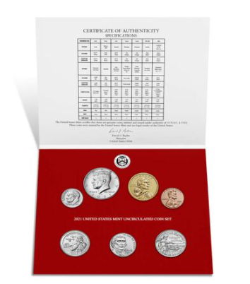 2021 Uncirculated Coin Set