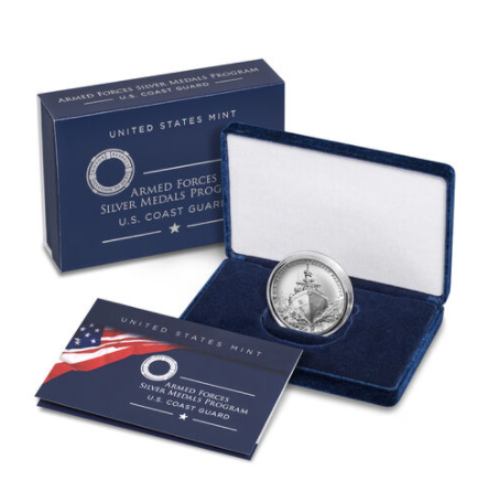 U.S. Coast Guard 2.5 Ounce Silver Medal