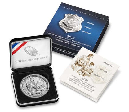 2021 - National Law Enforcement Memorial - Silver Dollar