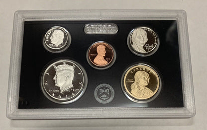 2014 S United States Mint Annual SILVER 14 Coin Proof Set Original Box and COA